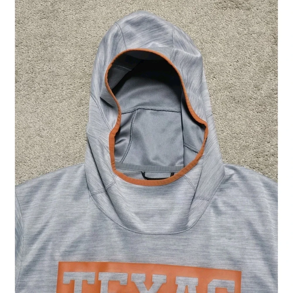 Texas Longhorns Hoodie Mens XL Gray Nike KD Shooter Performance‎ Dri-Fit